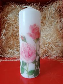 Large brand new unscented decorative pillar candle spring easter mother's day birthday new home gift