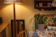 Large Vintage Lampshade 1940 50s Floral 20 inch