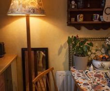 Large Vintage Lampshade 1940 50s Floral 20 inch