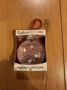 Traditional Glass Bauble Brand New