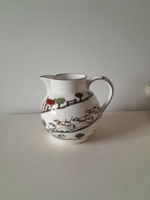 Crown Staffordshire Fine Bone China Jug 'Hunting Scene'