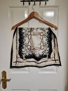 Equestrian print scarf