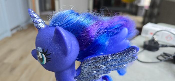 Luna Nightmare Moon Sparkle Glitter HTF 6 Inch Brushable MLP G4 My Little Pony 2016