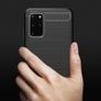 Samsung Galaxy S20 Plus Case Cover Carbon Fiber Design Shockproof Black Armor - FHT03SMK3 Image 4