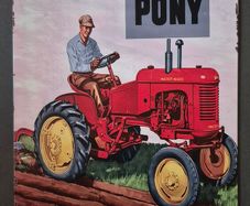 Vintage Style  Metal Sign. Massey harris vintage tractor.