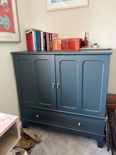 LOMMARP Cabinet, dark blue-green