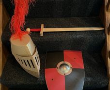 knights Wooden sword and shield with Helmet
