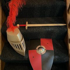 knights Wooden sword and shield with Helmet