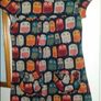 Brand new Silver Silk Paris owl pattern  mini dress size L UK12 EUR40 Postage included Image 2