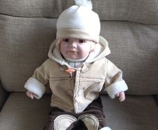 Georgous Porcelain/Ceramic Winter Doll