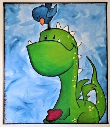 Hand paint picture, acrylic painting by Strzala