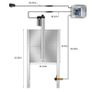 BRAND NEW EU Stock 110V-220V Automatic Chicken Coop Door Opener Kit with Infrared Sensor,Rainproof Outdoor Timer Controller Actuator Motor Image 10