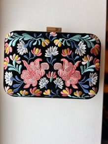 Embroidered Clutch Bag