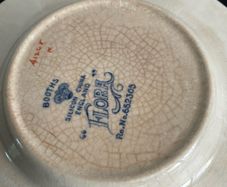 1916 Booths Flora Silicon China Plate  Saucer A1248