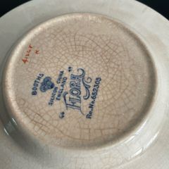 1916 Booths Flora Silicon China Plate  Saucer A1248