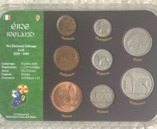 Irish pre-decimal coin set