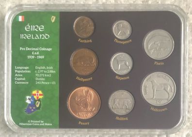 Irish pre-decimal coin set