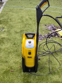 Rok electric pressure washer with spray gun and hose