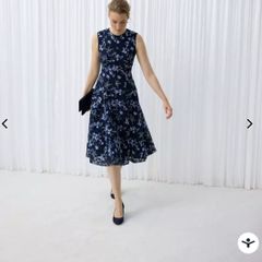 New Hobbs Embroidered Midi Dress