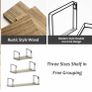 Rustic Floating Shelves, Decorative Wood Wall Shelves Set of 3, Wall Mounted Storage Shelves for Bedroom, Living Room, Kitchen, Bathroom, Office and More Carbonized Black (MULTIPLE COLOURS) Image 8
