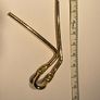 Gold vintage hair fork with purple stones Image 4
