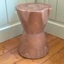 Solid Suar Wood Boho Hourglass Side Table / Stool Image 2