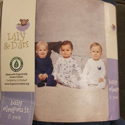 Baby All in One Sleeping Suits 3 in Pack Age 3 to 6 Months .. Final Price Drop