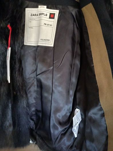 Zara srpls faux fur jacket brand new with tags