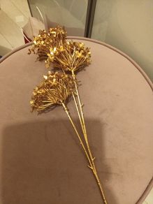 Faux christmas gold flower