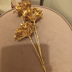 Faux christmas gold flower