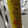 4-arm Flower  crystal tealight candle holder with a metal stand. Image 8