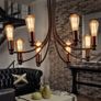 Vintage Edison Light Bulb 40W - Dimmable Screw Edison Light Bulb ST64 - E27 Base 220V Incandescent Classic Antique Bulb Style - Warm Whtie 2700K - Amber Glass-6 Packs (FREE POSTAGE) Image 5