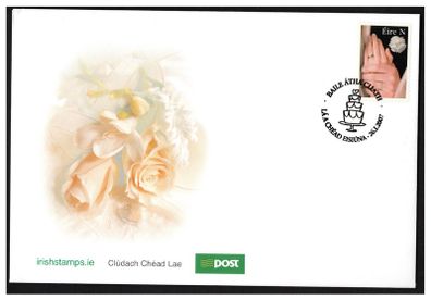 2007 Ireland Weddings Self-adhesive Commemorative Stamp An Post First Day Cover (FDC)