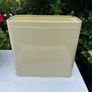 Vintage style cream enamel metal bread bin farmhouse country cottage style Image 6