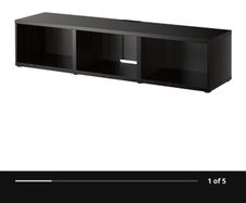 TV bench, black-brown