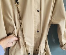 SOYA CONCEPT single breasted trench coat Sz L (Fit 14-16UK) - Rrp 99 (New)