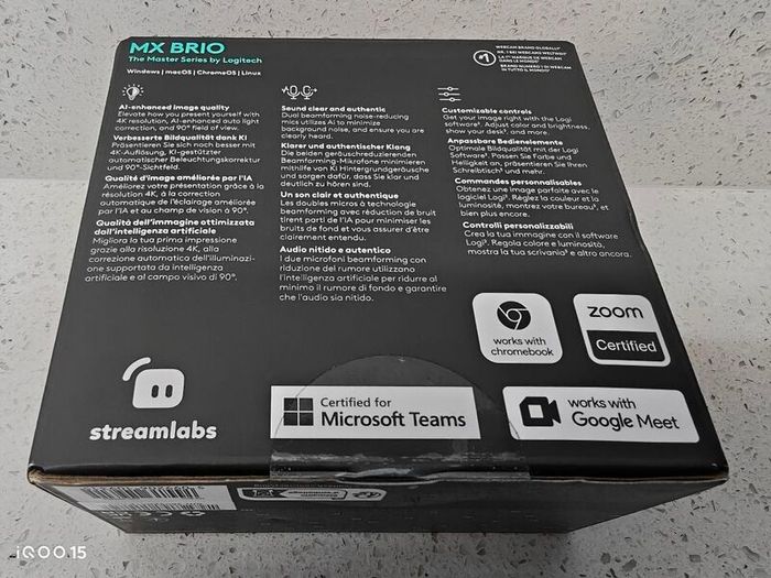 Logitech Webcam MX Brio (Brand New Sealed)