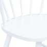 Dining Chairs 2 pcs White Solid Rubber Wood Image 5
