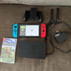 Nintendo Switch V2 Bundle + Super Mario + Minecraft
