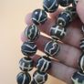 Burmese Antique Pumtek Pyu Petrified Wood Stone Beads Necklace 24 Inches Image 10