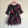 24m, NEW With Tags Pumkin Patch Floral Chiffon Tiered Toddler Dress Image 5