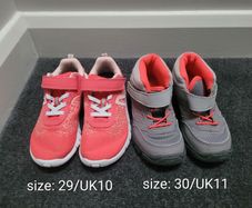 Decathlon runners and light hiking boots, size: UK10-11/28-29 + 2 FREE pairs Addidas & Lonsdale