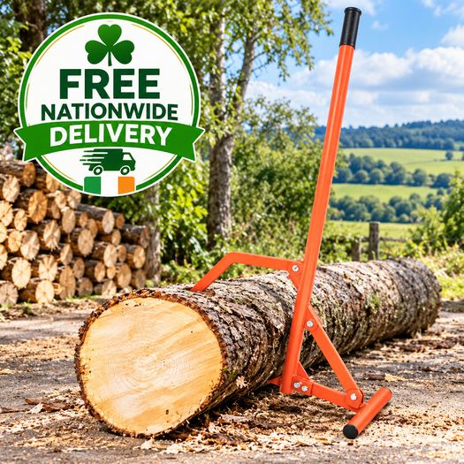 Heavy Duty Timberjack Log Lifter Ireland 48 Inch Steel Log Roller with Adjustable Cant Hook for Logs up to 25 Inches