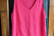 F&amp;F pink sleeveless V-neck tank top.