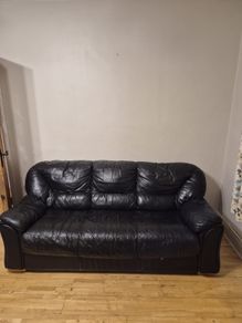 Free leather two piece suite