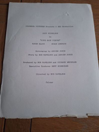 1970 Five Easy Pieces Pressbook Press Kit Photos Jack Nicholson