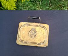 By post only vintage brass feet warmer
