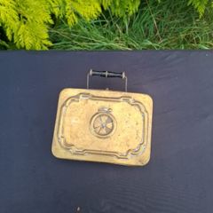 By post only vintage brass feet warmer