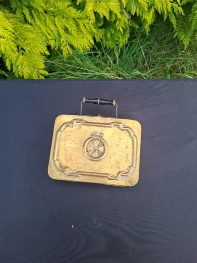 By post only vintage brass feet warmer