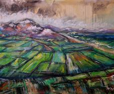 Riverside Landscape - The Mayo Green 87x65cm